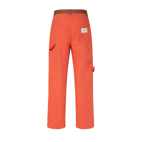 Widok Spodnie Monogram w stylu odzieży roboczej z tyłu