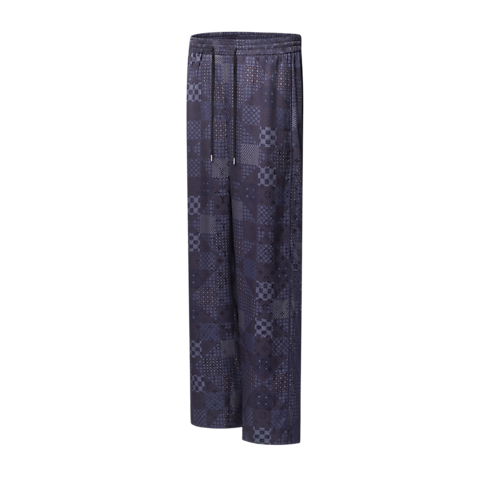 Spodnie piżamowe z mieszanki jedwabiu z motywem Damier in Mężczyźni's Odzież Odzież collections by Louis Vuitton (Powiększenie produktu)
