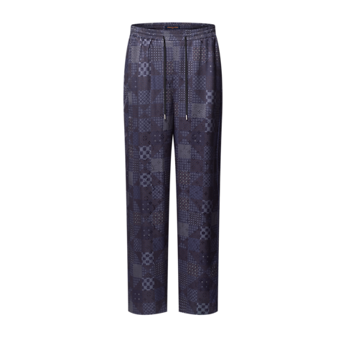 Spodnie piżamowe z mieszanki jedwabiu z motywem Damier in Mężczyźni's Odzież Odzież collections by Louis Vuitton (Powiększenie produktu)