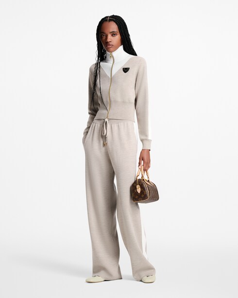 Stripe Accent Wide-Leg Jogging Pants in Women's Ready-to-Wear Pants collections by Louis Vuitton
