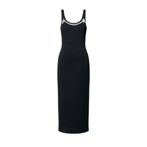 Sukienka bez rękawów Jewel Neck Tank Dress in Kobiety's Odzież Sukienki collections by Louis Vuitton (Powiększenie produktu)