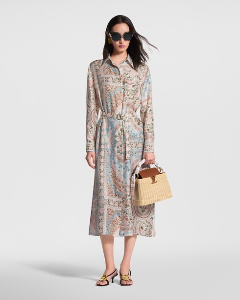 Flower Foulard Shirt Dress in Women's Ready-to-Wear Dresses collections by Louis Vuitton