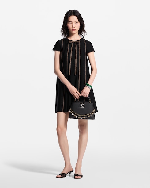 Monogram Accent Trapeze Dress in Women's High Summer } collections by Louis Vuitton