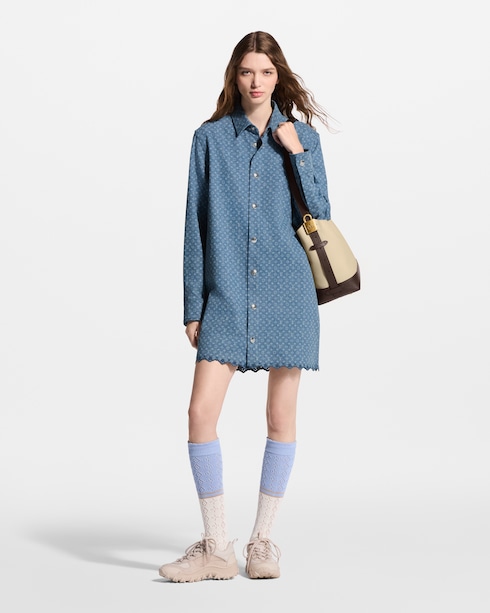 Monogram Denim Shirt Dress in Women's Ready-to-Wear Dresses collections by Louis Vuitton