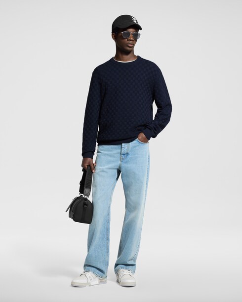 Damier Signature Crewneck in Men's Ready-to-Wear Knitwear and Sweatshirts collections by Louis Vuitton