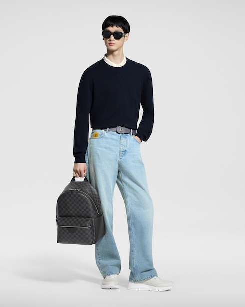 New - LVSE LV Embossed Crewneck New For Men New Formal | LOUIS VUITTON
