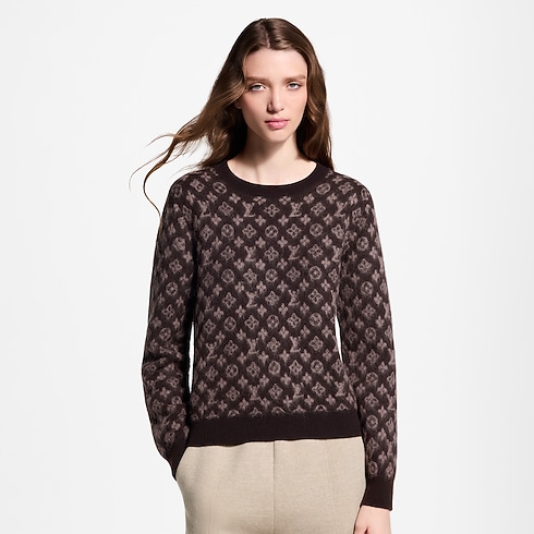 Sweter Szczotkowany Monogram in Kobiety's Odzież Dzianiny collections by Louis Vuitton (Powiększenie produktu)
