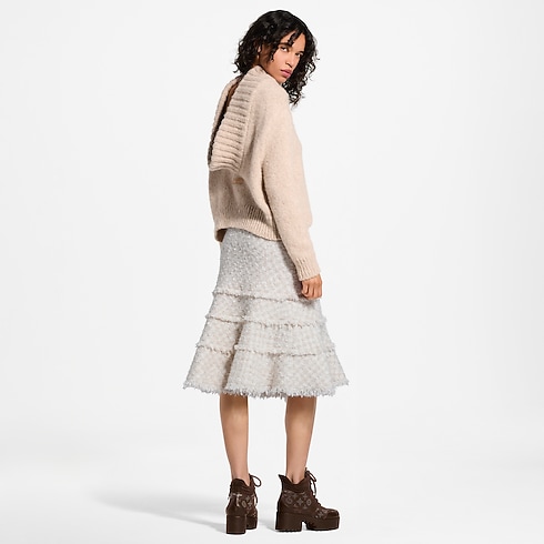 Sweter z Drapowanym Kołnierzem in Kobiety's Odzież Dzianiny collections by Louis Vuitton (Powiększenie produktu)