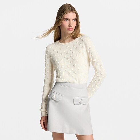 Sweter z dzianiny Monogram 3D in Kobiety's Odzież Dzianiny collections by Louis Vuitton (Powiększenie produktu)