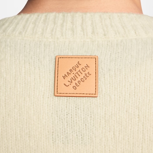 Sweter z długim rękawem z intarsją i sygnaturą in Mężczyźni's Odzież Odzież collections by Louis Vuitton (Powiększenie produktu)