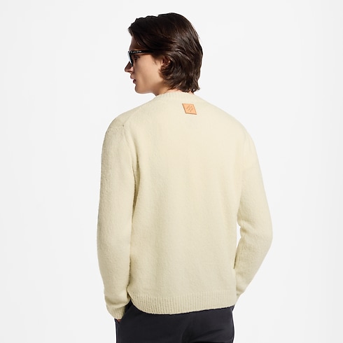 Sweter z długim rękawem z intarsją i sygnaturą in Mężczyźni's Odzież Odzież collections by Louis Vuitton (Powiększenie produktu)