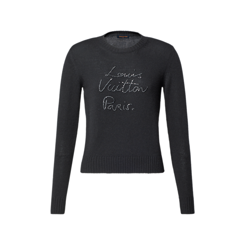 Widok Sweter z kaszmiru Sparkle Signature z przodu