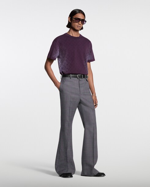 Monogram Jacquard Short-Sleeved Crewneck in New's For Men The Latest collections by Louis Vuitton