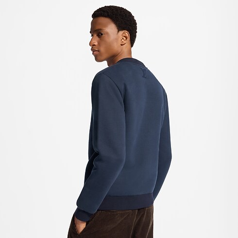 Sweter z okrągłym dekoltem z monogramem wykonanym techniką igłowania in Mężczyźni's Odzież Odzież collections by Louis Vuitton (Powiększenie produktu)