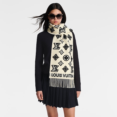 Szalik LV 3D S00 in Kobiety's Akcesoria Szale collections by Louis Vuitton (Powiększenie produktu)