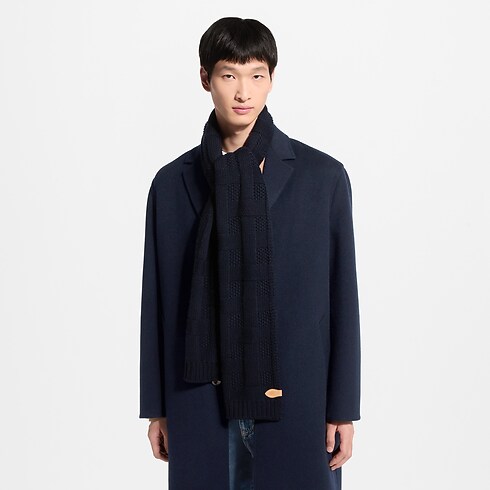 Szalik LV Malletier Knitted Scarf S00 in Mężczyźni's Akcesoria Szaliki collections by Louis Vuitton (Powiększenie produktu)