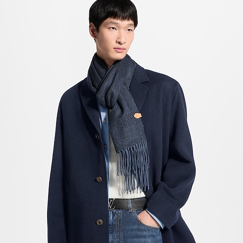 Szalik LV Malletier Scarf S00 in Mężczyźni's Akcesoria Szaliki collections by Louis Vuitton (Powiększenie produktu)