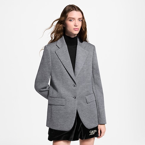 Tailored Flannel Jacket in Kobiety's Odzież Płaszcze i kurtki collections by Louis Vuitton (Powiększenie produktu)