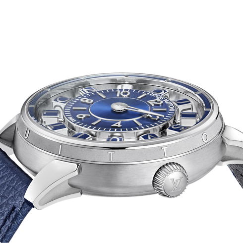 Tambour Spin Time Air, automatyczny, 42,5 mm, białe złoto in Zegarki's Zegarki } collections by Louis Vuitton (Powiększenie produktu)