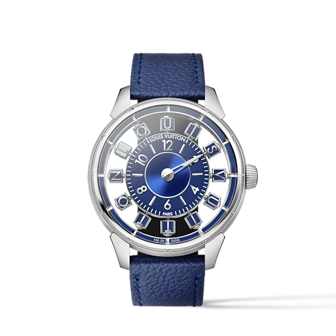 Tambour Spin Time Air, automatyczny, 42,5 mm, białe złoto in Zegarki's Zegarki } collections by Louis Vuitton (Powiększenie produktu)