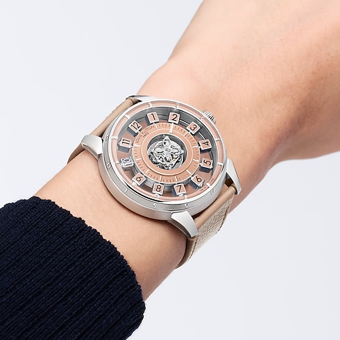Tambour Spin Time Air Flying Tourbillon, automatyczny, 42,5 mm, platyna in Zegarki's Zegarki } collections by Louis Vuitton (Powiększenie produktu)