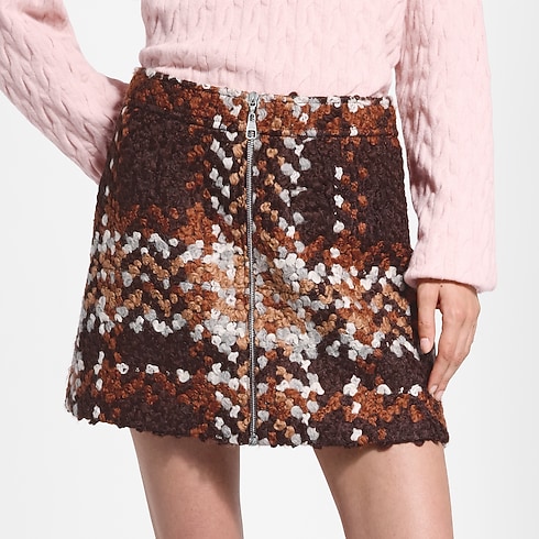 Tartan Tweed Mini Skirt in Kobiety's Odzież Nowości w Ready-to-wear collections by Louis Vuitton (Powiększenie produktu)