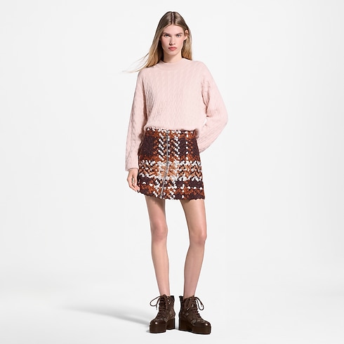 Tartan Tweed Mini Skirt in Kobiety's Odzież Nowości w Ready-to-wear collections by Louis Vuitton (Powiększenie produktu)