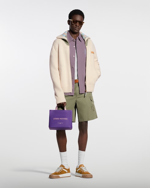 Technical Cotton Cargo Shorts in New's For Men The Latest collections by Louis Vuitton