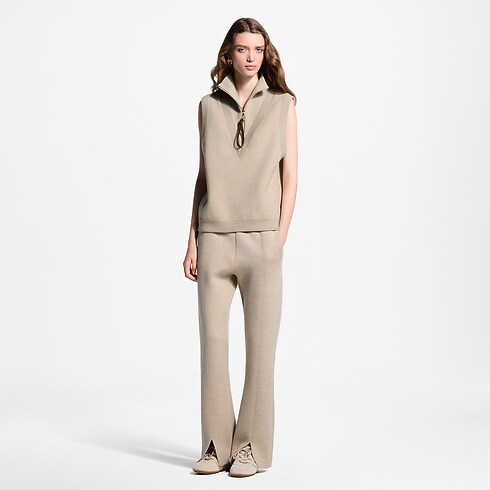 Monogram Accent Half-Zip Top in Kobiety's Odzież Dzianiny collections by Louis Vuitton (Powiększenie produktu)