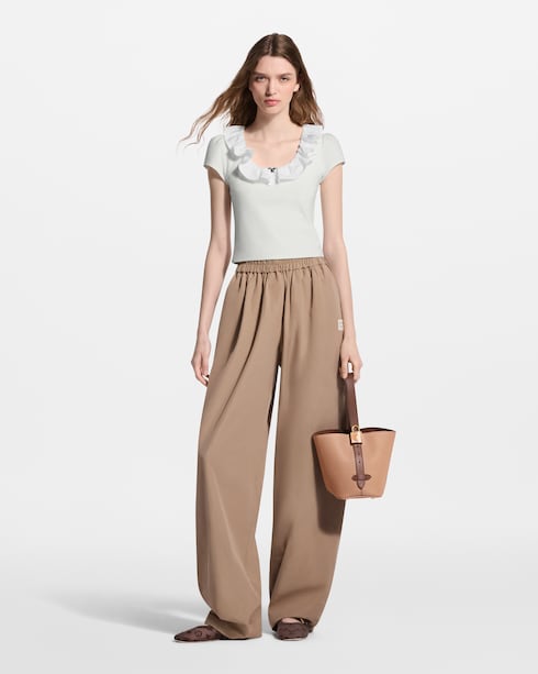 Ruffle Trim Top in Women's High Summer } collections by Louis Vuitton