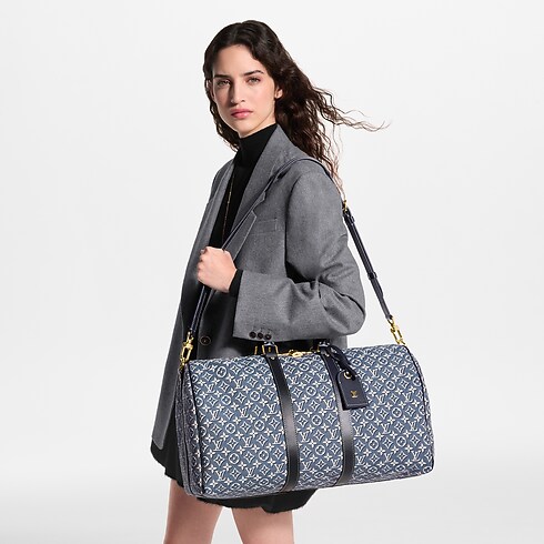 Torba Keepall Bandoulière 45 Inne płótno Monogram in Kufry, Podróże i Dom's Torby podróżne i Walizki na kółkach Torby podróżne collections by Louis Vuitton (Powiększenie produktu)