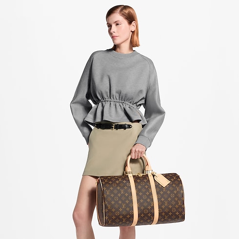 Torba Keepall Bandoulière 45 Płótno Monogram in Prezenty i personalizacja's Mother's Day Gifts } collections by Louis Vuitton (Powiększenie produktu)