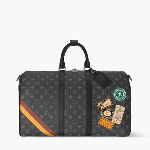 Torba Keepall Bandoulière 45 Mon Monogram Płótno Monogram Eclipse in Prezenty i personalizacja's Personalizacja Podróż collections by Louis Vuitton