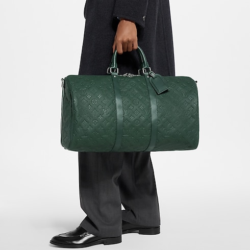 Torba Keepall Bandoulière 50 Taurillon Monogram in Mężczyźni's Podróże Torby podróżne collections by Louis Vuitton (Powiększenie produktu)