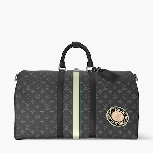 Torba Keepall Bandoulière 50 Mon Monogram Płótno Monogram Eclipse in Prezenty i personalizacja's Personalizacja Podróż collections by Louis Vuitton