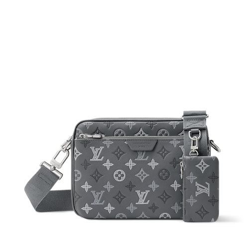 Torebka Trio Messenger Monogram Shadow in Mężczyźni's Torby Wszystkie torby collections by Louis Vuitton (Powiększenie produktu)