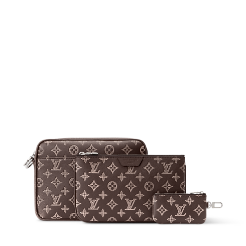 Torebka Trio Messenger Monogram Shadow in Mężczyźni's Torby Wszystkie torby collections by Louis Vuitton (Powiększenie produktu)