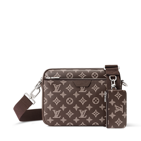 Torebka Trio Messenger Monogram Shadow in Mężczyźni's Torby Wszystkie torby collections by Louis Vuitton (Powiększenie produktu)
