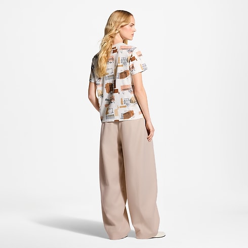 Trunk Print T-Shirt in Kobiety's Odzież T-shirty i Bluzy collections by Louis Vuitton (Powiększenie produktu)