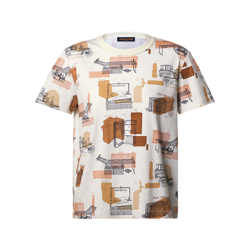 Trunk Print T-Shirt in Kobiety's Odzież T-shirty i Bluzy collections by Louis Vuitton (Powiększenie produktu)