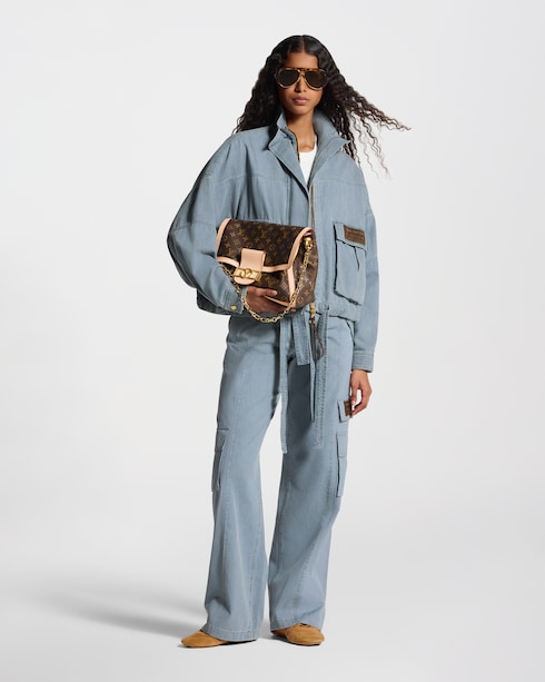 Utility Pocket Washed Denim Jacket in Women's Ready to Wear Coats and Jackets collections by Louis Vuitton