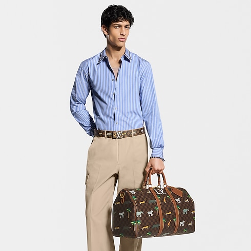 Walizka LV x The Darjeeling Limited Keepall 50 Damier Inne in Torebki i małe wyroby skórzane's Torby męskie Ikony LV collections by Louis Vuitton (Powiększenie produktu)