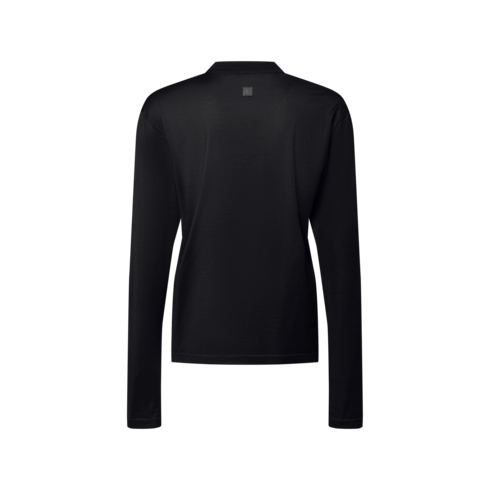 Wieczorowy T-shirt Superfine Wool z długim rękawem in Mężczyźni's Odzież Odzież collections by Louis Vuitton (Powiększenie produktu)