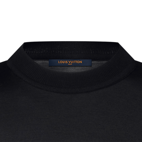Wieczorowy T-shirt Superfine Wool z długim rękawem in Mężczyźni's Odzież Odzież collections by Louis Vuitton (Powiększenie produktu)