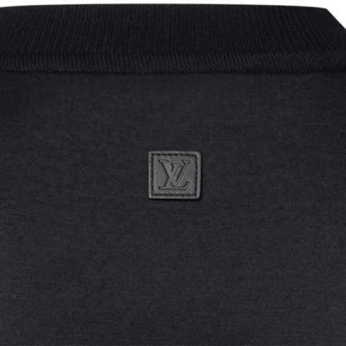 Wieczorowy T-shirt Superfine Wool z długim rękawem in Mężczyźni's Odzież Odzież collections by Louis Vuitton (Powiększenie produktu)