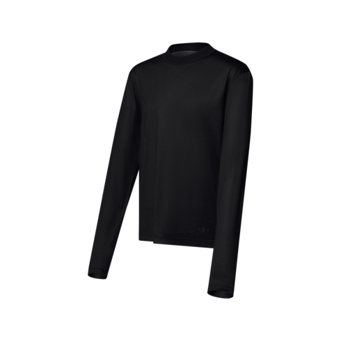 Wieczorowy T-shirt Superfine Wool z długim rękawem in Mężczyźni's Odzież Odzież collections by Louis Vuitton (Powiększenie produktu)