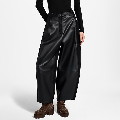 Wool Insert Leather Balloon Pants in Kobiety's Odzież Nowości w Ready-to-wear collections by Louis Vuitton (Powiększenie produktu)