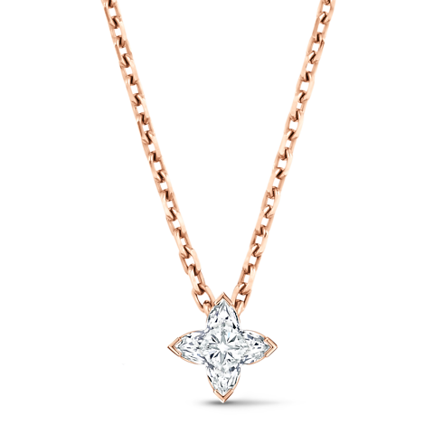 Widok Zawieszka LV Diamonds, szlif LV Monogram Star z przodu