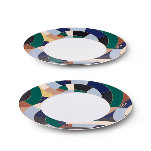 Zestaw 2 talerzy głównych Illusion in Kufry, Podróże i Dom's Artykuły Domowe i Zastawa Stołowa Sztuka ucztowania collections by Louis Vuitton (Powiększenie produktu)
