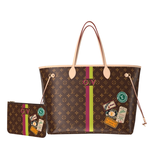 Torba tote Mon Monogram Neverfull GM Płótno Monogram in Prezenty i personalizacja's Personalizacja Torebki i małe wyroby skórzane collections by Louis Vuitton (Powiększenie produktu)
